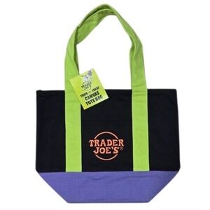 Trader Joe's Black and Purple Mini Bag